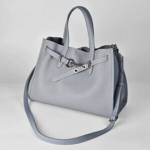 ALTANAI — genuine leather tote bag with a long adjustable strap